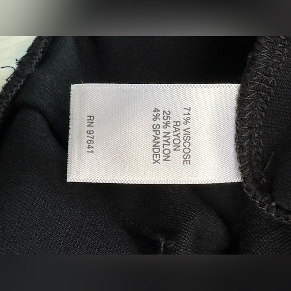 J.Jill pante black women's Large pull-on stretch wide leg front pockets elastic - Picture 2 of 4